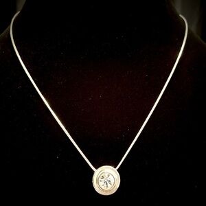 M4M Rhinestone Solitare Necklace​​​